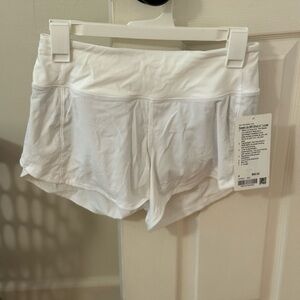 Lululemon Athletica White Athletic Shorts